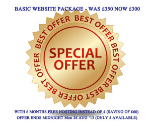 special offer August Bank Holiday